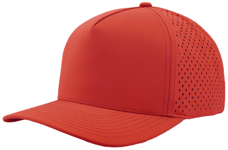 Zapped Headwear BLACKHAWK 5 - Panel Snapback Hat | Wholesale Performance Caps Cardinal Adjustable Hats