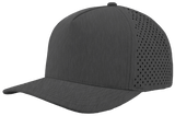 Zapped Headwear BLACKHAWK 5 - Panel Snapback Hat | Wholesale Performance Caps Graphite Adjustable Hats