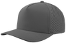 Zapped Headwear BLACKHAWK 5 - Panel Snapback Hat | Wholesale Performance Caps Grey Adjustable Hats