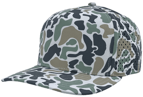 Zapped Headwear BLACKHAWK 5 - Panel Snapback Hat | Wholesale Performance Caps Jungle Camo Adjustable Hats