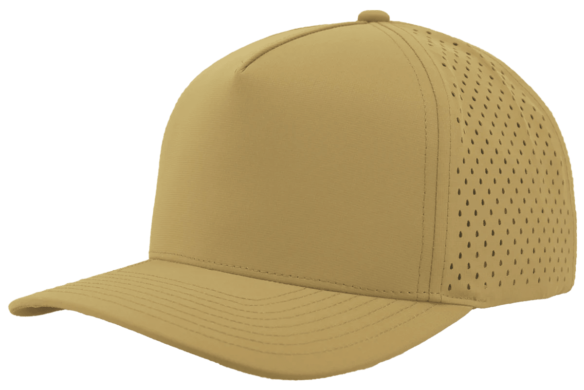 Zapped Headwear BLACKHAWK 5 - Panel Snapback Hat | Wholesale Performance Caps Khaki Adjustable Hats
