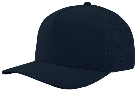 Zapped Headwear BLACKHAWK 5 - Panel Snapback Hat | Wholesale Performance Caps Navy Adjustable Hats