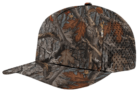 Zapped Headwear BLACKHAWK 5 - Panel Snapback Hat | Wholesale Performance Caps Oak Camo Adjustable Hats