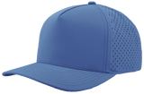 Zapped Headwear BLACKHAWK 5 - Panel Snapback Hat | Wholesale Performance Caps Ocean Blue Adjustable Hats