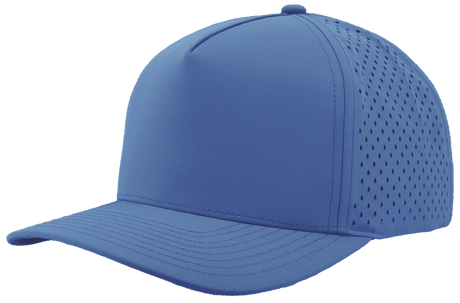 Zapped Headwear BLACKHAWK 5 - Panel Snapback Hat | Wholesale Performance Caps Ocean Blue Adjustable Hats