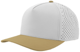 Zapped Headwear BLACKHAWK 5 - Panel Snapback Hat | Wholesale Performance Caps Off White - Khaki bill Adjustable Hats