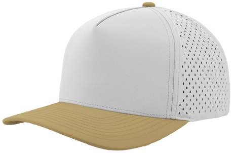 Zapped Headwear BLACKHAWK 5 - Panel Snapback Hat | Wholesale Performance Caps Off White - Khaki bill Adjustable Hats