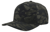 Zapped Headwear BLACKHAWK 5 - Panel Snapback Hat | Wholesale Performance Caps Olive Camo Adjustable Hats