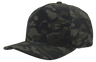 Zapped Headwear BLACKHAWK 5 - Panel Snapback Hat | Wholesale Performance Caps Olive Camo Adjustable Hats