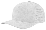 Zapped Headwear BLACKHAWK 5 - Panel Snapback Hat | Wholesale Performance Caps Snow Camo Adjustable Hats