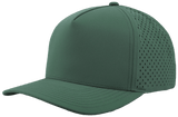 Zapped Headwear BLACKHAWK 5 - Panel Snapback Hat | Wholesale Performance Caps Steel Green Adjustable Hats