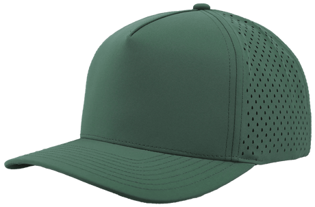Zapped Headwear BLACKHAWK 5 - Panel Snapback Hat | Wholesale Performance Caps Steel Green Adjustable Hats