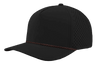Zapped Headwear BLACKHAWK R+ 5 - Panel Rope Snapback Hat Black - Copper Chainlink Rope Adjustable Hats
