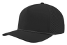 Zapped Headwear BLACKHAWK R+ 5 - Panel Rope Snapback Hat Black - White Grid Rope Adjustable Hats