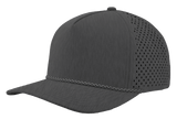 Zapped Headwear BLACKHAWK R+ 5 - Panel Rope Snapback Hat Graphite - Grey Chainlink Rope Adjustable Hats