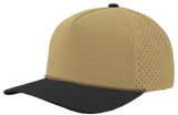 Zapped Headwear BLACKHAWK R+ 5 - Panel Rope Snapback Hat Khaki - Black Bill - Khaki Chainlink Rope Adjustable Hats