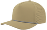 Zapped Headwear BLACKHAWK R+ 5 - Panel Rope Snapback Hat Khaki - White Chainlink Rope Adjustable Hats
