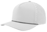 Zapped Headwear BLACKHAWK R+ 5 - Panel Rope Snapback Hat Off White - Black Chainlink Rope Adjustable Hats