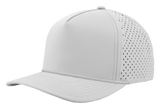 Zapped Headwear BLACKHAWK R+ 5 - Panel Rope Snapback Hat Off White - Grey Chainlink Rope Adjustable Hats