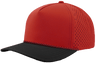 Zapped Headwear BLACKHAWK R+ 5 - Panel Rope Snapback Hat Red/Black Bill - Red/Black Chainlink Adjustable Hats