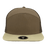 Zapped Headwear COBRA 7 - Panel Snapback Hat | Wholesale Performance Caps Brown - Khaki bill Adjustable Hats