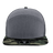 Zapped Headwear COBRA 7 - Panel Snapback Hat | Wholesale Performance Caps Heather Grey - Camo Bill Adjustable Hats
