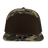 Zapped Headwear COBRA 7 - Panel Snapback Hat | Wholesale Performance Caps Old School Camo - Brown Adjustable Hats