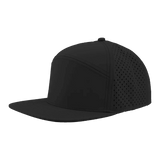 Zapped Headwear OSPREY 7 - Panel Snapback Hat | Wholesale Performance Caps Black Adjustable Hats
