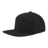 Zapped Headwear OSPREY 7 - Panel Snapback Hat | Wholesale Performance Caps Black Adjustable Hats