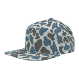 Zapped Headwear OSPREY 7 - Panel Snapback Hat | Wholesale Performance Caps Blue Old School Camo Adjustable Hats