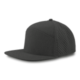 Zapped Headwear OSPREY 7 - Panel Snapback Hat | Wholesale Performance Caps Graphite Adjustable Hats