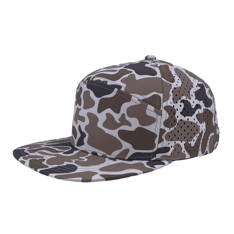 Zapped Headwear OSPREY 7 - Panel Snapback Hat | Wholesale Performance Caps Light Old School Camo Adjustable Hats