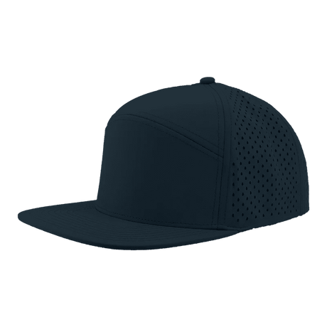 Zapped Headwear OSPREY 7 - Panel Snapback Hat | Wholesale Performance Caps Navy Adjustable Hats