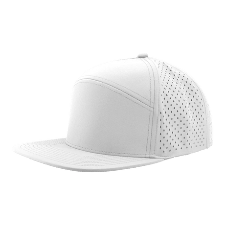 Zapped Headwear OSPREY 7 - Panel Snapback Hat | Wholesale Performance Caps Off White Adjustable Hats
