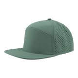 Zapped Headwear OSPREY 7 - Panel Snapback Hat | Wholesale Performance Caps Steel Green Adjustable Hats