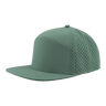 Zapped Headwear OSPREY 7 - Panel Snapback Hat | Wholesale Performance Caps Steel Green Adjustable Hats