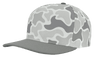 Zapped Headwear PATRIOT 5 - Panel Classic Snapback Hat | Wholesale Canvas Caps Snow Old School Camo/ Grey Bill Adjustable 5 - Panel Caps