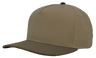 Zapped Headwear PATRIOT 5 - Panel Classic Snapback Hat | Wholesale Canvas Caps Tan/ Brown Adjustable 5 - Panel Caps
