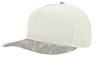 Zapped Headwear PATRIOT 5 - Panel Classic Snapback Hat | Wholesale Canvas Caps Vintage White/ Deadwood Tree Camo Adjustable 5 - Panel Caps
